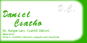 daniel csatho business card